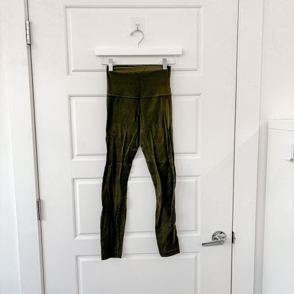Lululemon Align Pant II Leggings Dark Olive - Picture 5 of 11